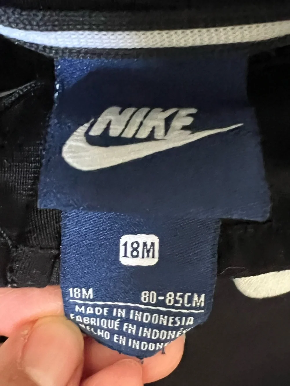 Nike Black & White Track Jacket with Swoosh Detailing 18-24months toddler